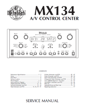 Load image into Gallery viewer, McINTOSH MX134 SERVICE MANUAL BOOK IN ENGLISH AV CONTROL CENTER