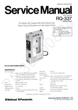 Load image into Gallery viewer, NATIONAL RQ-337 SERVICE MANUAL BOOK IN ENGLISH MINI CASSETTE RECORDER