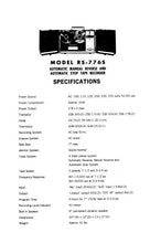 Load image into Gallery viewer, NATIONAL RS-776S SERVICE MANUAL BOOK IN ENGLISH 4 TRACK STEREO REEL TO REEL TAPE RECORDER