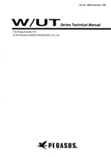 Load image into Gallery viewer, PEGASUS W/UT SERIES TECHNICAL MANUAL BOOK IN ENGLISH SEWING MACHINE