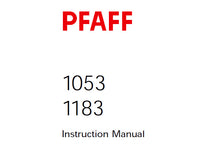 Load image into Gallery viewer, PFAFF 1053 1183 SERVICE MANUAL (05-97) BOOK IN ENGLISH SEWING MACHINE