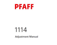 Load image into Gallery viewer, PFAFF 1114 SERVICE MANUAL 6001000 ON (05-05) BOOK IN ENGLISH SEWING MACHINE