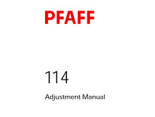 Load image into Gallery viewer, PFAFF 114 SERVICE MANUAL 6001000 ON (12-04) BOOK 20 PAGES IN ENGLISH SEWING MACHINE