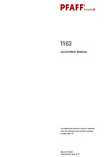 Load image into Gallery viewer, PFAFF 1163 SERVICE MANUAL BOOK IN ENGLISH SEWING MACHINE