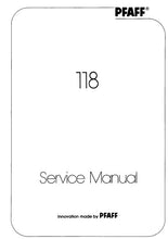Load image into Gallery viewer, PFAFF 118 SERVICE MANUAL BOOK IN ENGLISH SEWING MACHINE