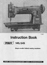 Load image into Gallery viewer, PFAFF 145 545 SERVICE MANUAL BOOK IN ENGLISH SEWING MACHINE