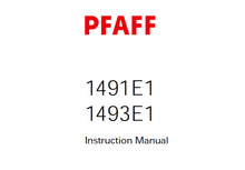 Load image into Gallery viewer, PFAFF 1491 E1 1493 E1 SERVICE MANUAL (04-98) BOOK 130 PAGES IN ENGLISH SEWING MACHINE