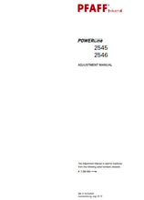 Load image into Gallery viewer, PFAFF 2545 2546 POWERLINE SERVICE MANUAL FROM SER NO 7 250 050 BOOK IN ENGLISH SEWING MACHINE