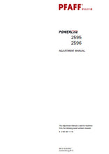 Load image into Gallery viewer, PFAFF 2595 2596 POWERLINE SERVICE MANUAL FROM SER NO 2 767 267 BOOK IN ENGLISH SEWING MACHINE