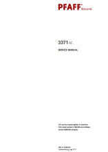 Load image into Gallery viewer, PFAFF 3371-1 SERVICE MANUAL FROM SER NO 2 780 933 BOOK IN ENGLISH SEWING MACHINE