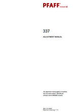 Load image into Gallery viewer, PFAFF 337 SERVICE MANUAL FROM SER NO 7 262 535 BOOK IN ENGLISH SEWING MACHINE