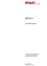 Load image into Gallery viewer, PFAFF 3511-3/01 SERVICE MANUAL FROM SER NO 2 812 105 BOOK IN ENGLISH SEWING MACHINE