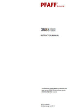 Load image into Gallery viewer, PFAFF 3588-05/020 3588-15/020 SERVICE MANUAL FROM SER NO 2 792 153 BOOK IN ENGLISH SEWING MACHINE