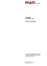 Load image into Gallery viewer, PFAFF 3588-16/031 SERVICE MANUAL FROM SER NO 2 804 219 BOOK IN ENGLISH SEWING MACHINE