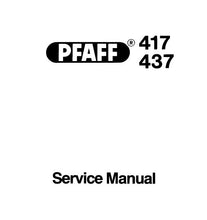Load image into Gallery viewer, PFAFF 417 437 SERVICE MANUAL BOOK IN ENGLISH SEWING MACHINE