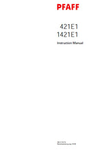 Load image into Gallery viewer, PFAFF 421E1 1421E1 SERVICE MANUAL BOOK IN ENGLISH SEWING MACHINE