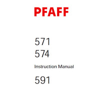 Load image into Gallery viewer, PFAFF 571 574 591 SERVICE MANUAL (09-03) BOOK IN ENGLISH SEWING MACHINE