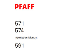 Load image into Gallery viewer, PFAFF 571 574 591 SERVICE MANUAL (12-01) BOOK IN ENGLISH SEWING MACHINE