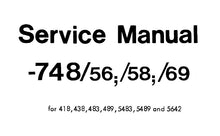 Load image into Gallery viewer, PFAFF 748 56 58 69 SERVICE MANUAL (06-82) BOOK IN ENGLISH SEWING MACHINE
