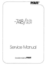 Load image into Gallery viewer, PFAFF 748 16 26 28 29 SERVICE MANUAL (09-89) BOOK IN ENGLISH SEWING MACHINE