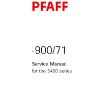 Load image into Gallery viewer, PFAFF 900-71 FOR 5480 SERIES SERVICE MANUAL (01-00) BOOK IN ENGLISH SEWING MACHINE