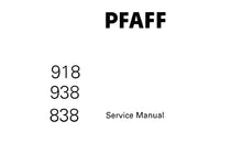 Load image into Gallery viewer, PFAFF 918 938 838 SERVICE MANUAL (10-93) BOOK IN ENGLISH SEWING MACHINE