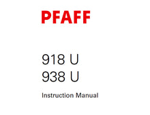 Load image into Gallery viewer, PFAFF 918U 938U SERVICE MANUAL (06-03)) BOOK IN ENGLISH SEWING MACHINE