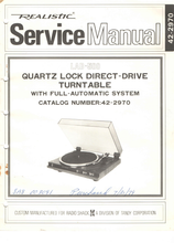 Load image into Gallery viewer, RADIOSHACK REALISTIC LAB-500 SERVICE MANUAL BOOK IN ENGLISH QUARTZ LOCK DIRECT DRIVE TURNTABLE WITH FULL AUTOMATIC SYSTEM