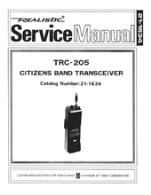 Load image into Gallery viewer, RADIOSHACK REALISTIC TRC-205 SERVICE MANUAL BOOK IN ENGLISH CITIZENS BAND TRANSCEIVER