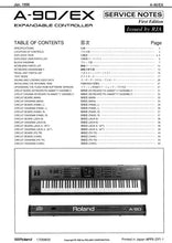 Load image into Gallery viewer, ROLAND A-90 A-90EX SERVICE NOTES BOOK IN ENGLISH MIDI EXPANDABLE CONTROLLER