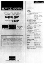 Load image into Gallery viewer, SANSUI A-900P CLASSIQUE A-930P SERVICE MANUAL BOOK IN ENGLISH INTEGRATED DC SERVO STEREO AMPLIFIER