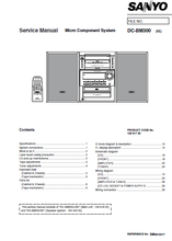 Load image into Gallery viewer, SANYO DC-BM300 SERVICE MANUAL BOOK IN ENGLISH MICRO COMPONENT SYSTEM