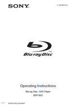Load image into Gallery viewer, SONY BDP-BX2 OPERATING INSTRUCTIONS BOOK IN ENGLISH BLU-RAY DISC DVD PLAYER