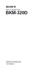Load image into Gallery viewer, SONY BKM-320D SERVICE MANUAL BOOK IN ENGLISH INPUT ADAPTER