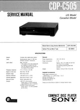 Load image into Gallery viewer, SONY CDP-C505 SERVICE MANUAL BOOK IN ENGLISH CD PLAYER
