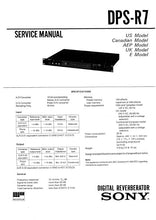 Load image into Gallery viewer, SONY DPS-R7 SERVICE MANUAL BOOK IN ENGLISH DIGITAL REVERBERATOR