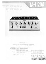 Load image into Gallery viewer, SONY TA-1120A SERVICE MANUAL BOOK IN ENGLISH INTEGRATED STEREO AMPLIFIER