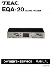 Load image into Gallery viewer, TEAC EQA-20 OWNER'S SERVICE MANUAL BOOK IN ENGLISH GRAPHIC EQUALIZER