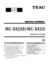 Load image into Gallery viewer, TEAC MC-DX22i MC-DX220i SERVICE MANUAL BOOK IN ENGLISH MICRO HIFI SYSTEM