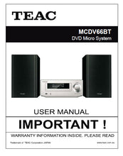 Load image into Gallery viewer, TEAC MCDV66BT USER MANUAL BOOK IN ENGLISH DVD MICRO SYSTEM