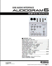 Load image into Gallery viewer, YAMAHA AUDIOGRAM 6 SERVICE MANUAL BOOK IN ENGLISH USB AUDIO INTERFACE