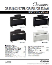 Load image into Gallery viewer, YAMAHA CLP-575B CLP-575PE CLP-575R CLP-575WH SERVICE MANUAL BOOK IN ENGLISH CLAVINOVA