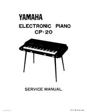 Load image into Gallery viewer, YAMAHA CP-20 SERVICE MANUAL BOOK IN ENGLISH ELECTRONIC PIANO