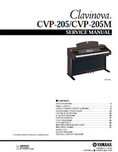 Load image into Gallery viewer, YAMAHA CVP-205 CVP-205M SERVICE MANUAL BOOK IN ENGLISH CLAVINOVA