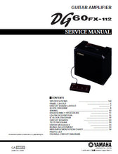 Load image into Gallery viewer, YAMAHA DG60FX-112 SERVICE MANUAL BOOK IN ENGLISH GUITAR AMPLIFIER