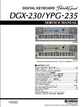 Load image into Gallery viewer, YAMAHA DGX-230 YPG-235 SERVICE MANUAL BOOK IN ENGLISH DIGITAL KEYBOARD PORTABLE GRAND PIANO