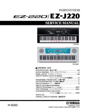 Load image into Gallery viewer, YAMAHA EZ-220 EZ-J220 SERVICE MANUAL BOOK IN ENGLISH PORTATONE KEYBOARD