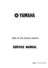 Load image into Gallery viewer, YAMAHA G100 G115 G410 G412 SERVICE MANUAL BOOK IN ENGLISH GUITAR AMPLIFIERS