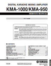 Load image into Gallery viewer, YAMAHA K-950 K-1000 SERVICE MANUAL BOOK IN ENGLISH DIGITAL KARAOKE MIXING AMPLIFIER