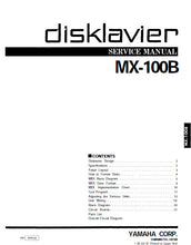 Load image into Gallery viewer, YAMAHA MX-100B SERVICE MANUAL BOOK IN ENGLISH DISKLAVIER PIANO